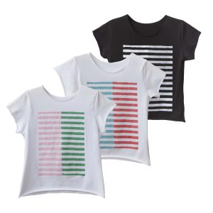 TC THE T-SHIRT EFFECT STRIPES ON T-SHIRT KID – Coral, 2-Island Boutique by Elsa Toli