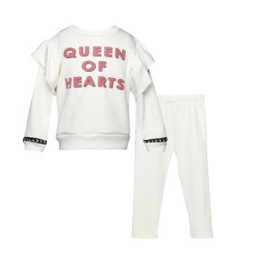 THE SWEATER EFFECT QUEEN OF HEARTS SET W/SWEATER & LEGGINGS & ACC KID PLUS-Island Boutique by Elsa Toli