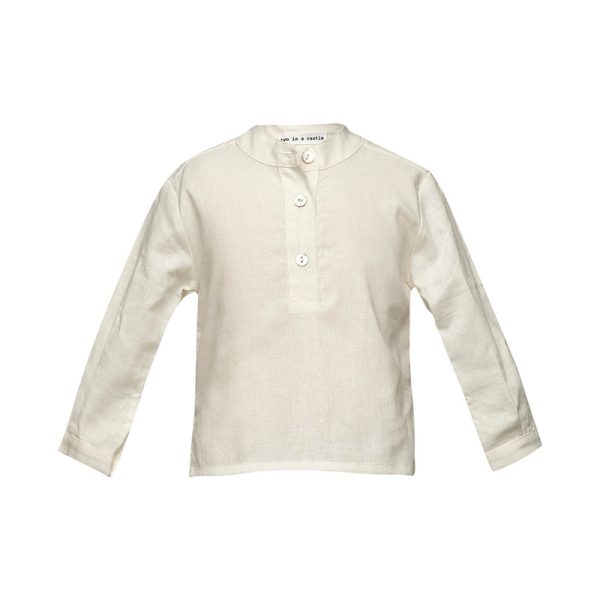 TC FIRST DIVE LINEN MAO BLOUSE BABY-Island Boutique by Elsa Toli