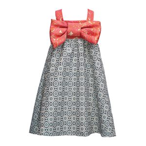 ALLURE BROCARD FRONT BOW DRESS & ACC-Island Boutique by Elsa Toli