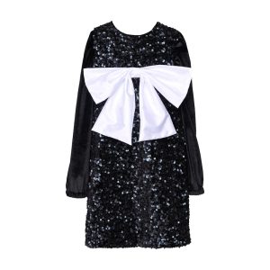I PUT A SPELL ON YOU BIG BOW SEQUIN DRESS-Island Boutique by Elsa Toli