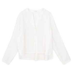 Linen Cropped Shirt Philosophy White-Island Boutique by Elsa Toli