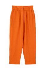 Linen Jogger Pants Philosophy Orange-Island Boutique by Elsa Toli