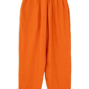 Linen Jogger Pants Philosophy Orange-Island Boutique by Elsa Toli