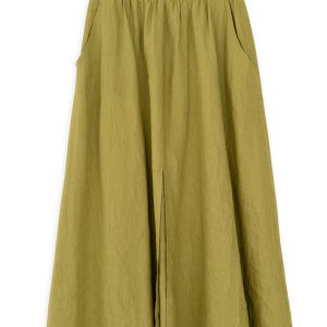 Linen Skirt Philosophy Light Green-Island Boutique by Elsa Toli