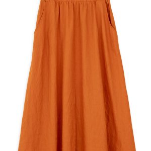 Linen Skirt Philosophy Light Orange-Island Boutique by Elsa Toli