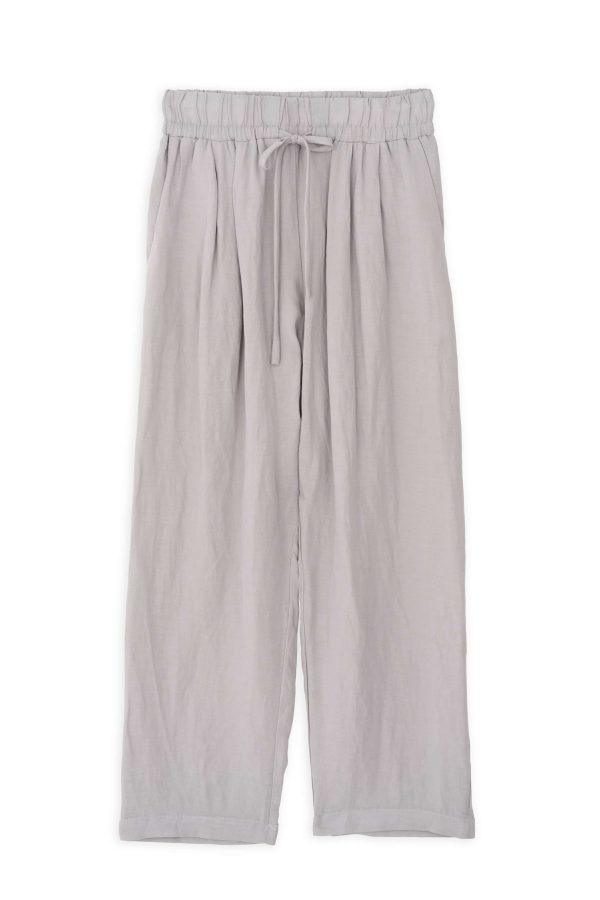 Gauze Pleated Pants Philosophy Grey-Island Boutique by Elsa Toli
