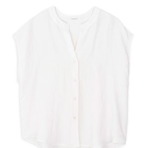 Gauze Sleeveless Shirt Philosophy White-Island Boutique by Elsa Toli