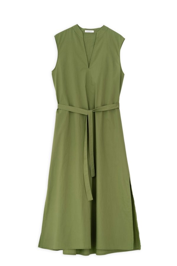 Poplin Sleeveless Dress Philosophy Green-Island Boutique by Elsa Toli