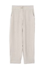 Twill Linen Loose Pants Philosophy Natural-Island Boutique by Elsa Toli