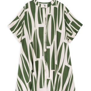 Satin Print Mini Dress Philosophy Green-Island Boutique by Elsa Toli