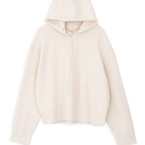 Futter Waffle Cropped Hoodie Philosophy Dusty White-Island Boutique by Elsa Toli