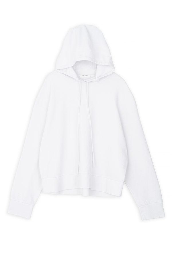 Futter Waffle Cropped Hoodie Philosophy White-Island Boutique by Elsa Toli