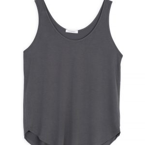 Basic Cupro Tank Top Philosophy Anthracite-Island Boutique by Elsa Toli