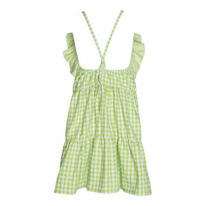 Aquatica Vichy 3 Layers Backless Dress Kid Plaids-Island Boutique by Elsa Toli