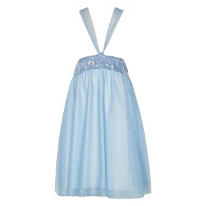 Aquatica Sequin Tulle Backless Dress Kid Ciel-Island Boutique by Elsa Toli