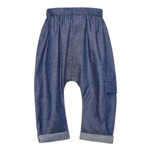 Arlequin Denim Slouchy Pants Baby+ Washed Blue-Island Boutique by Elsa Toli